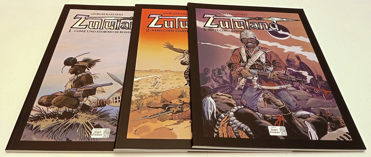 Zululand 8 volumi - Georges Ramaioli - Segni d'Autore - L26