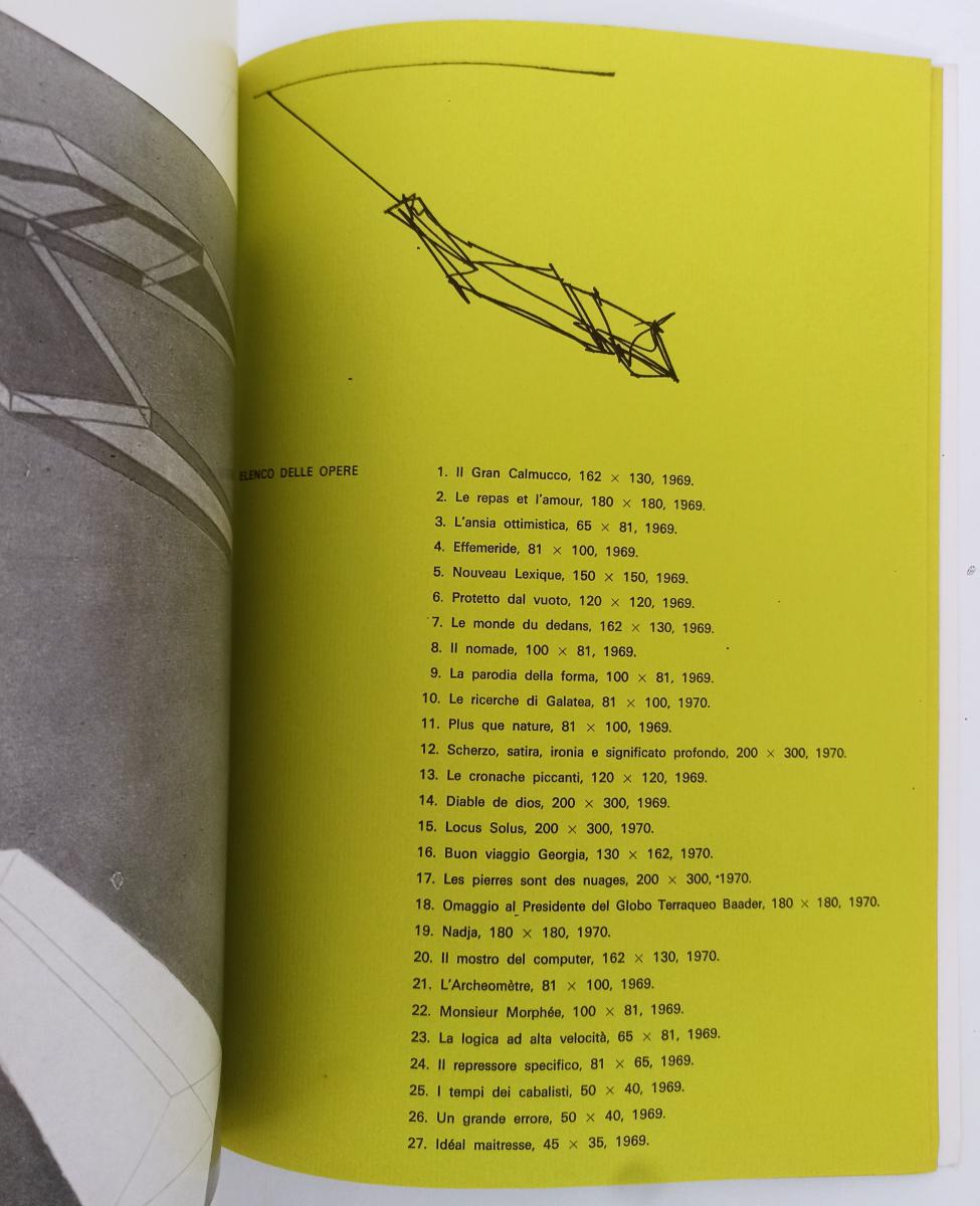 LT- ACHILLE PERILLI LA FOLLE IMMAGINE MARZO 1971 CATALOGO- MARLBOROUGH- B-XFS159