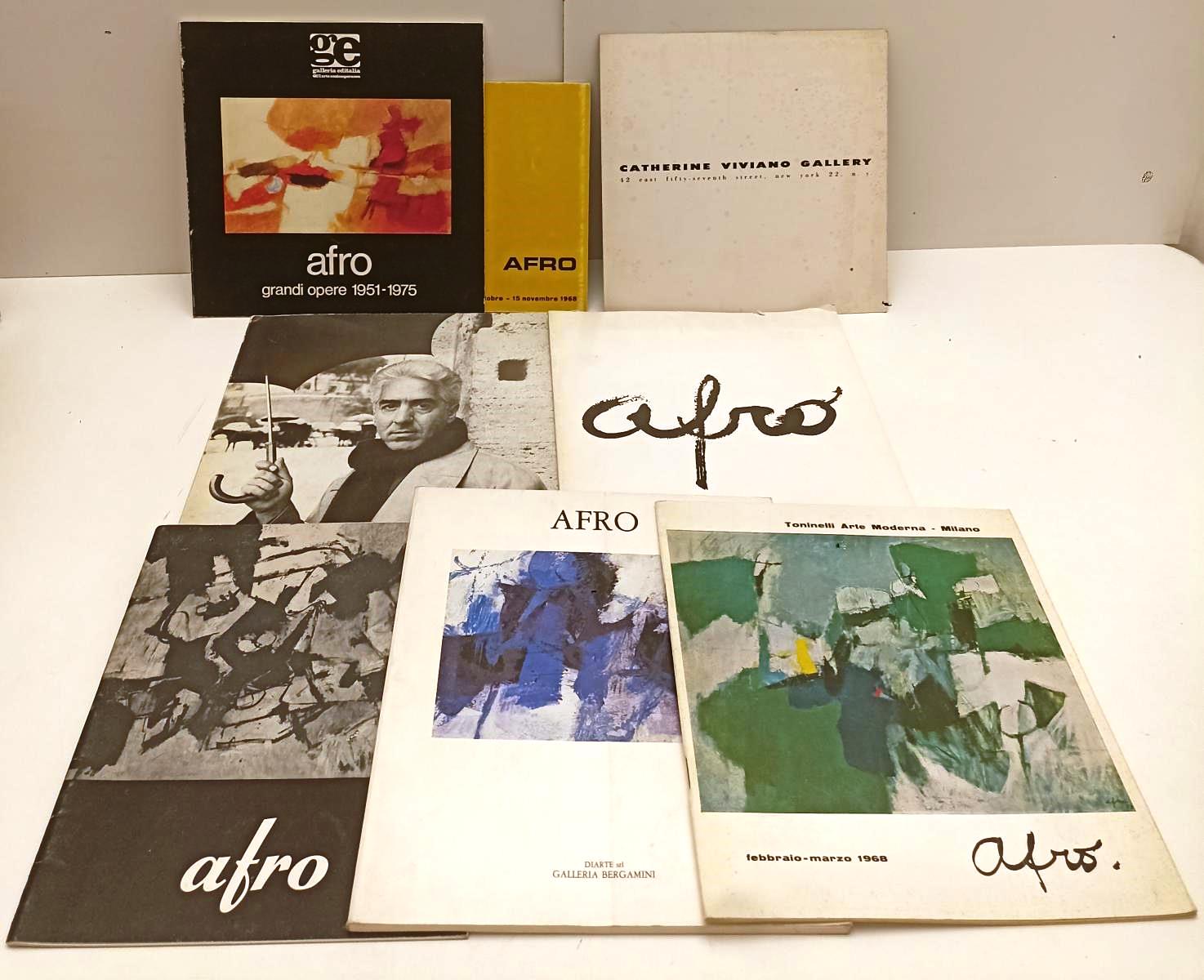 LT- LOTTO 8 CATALOGHI/FASCICOLI MOSTRE D'ARTE AFRO - RVSa326