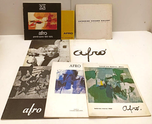 LT- LOTTO 8 CATALOGHI/FASCICOLI MOSTRE D'ARTE AFRO - RVSa326