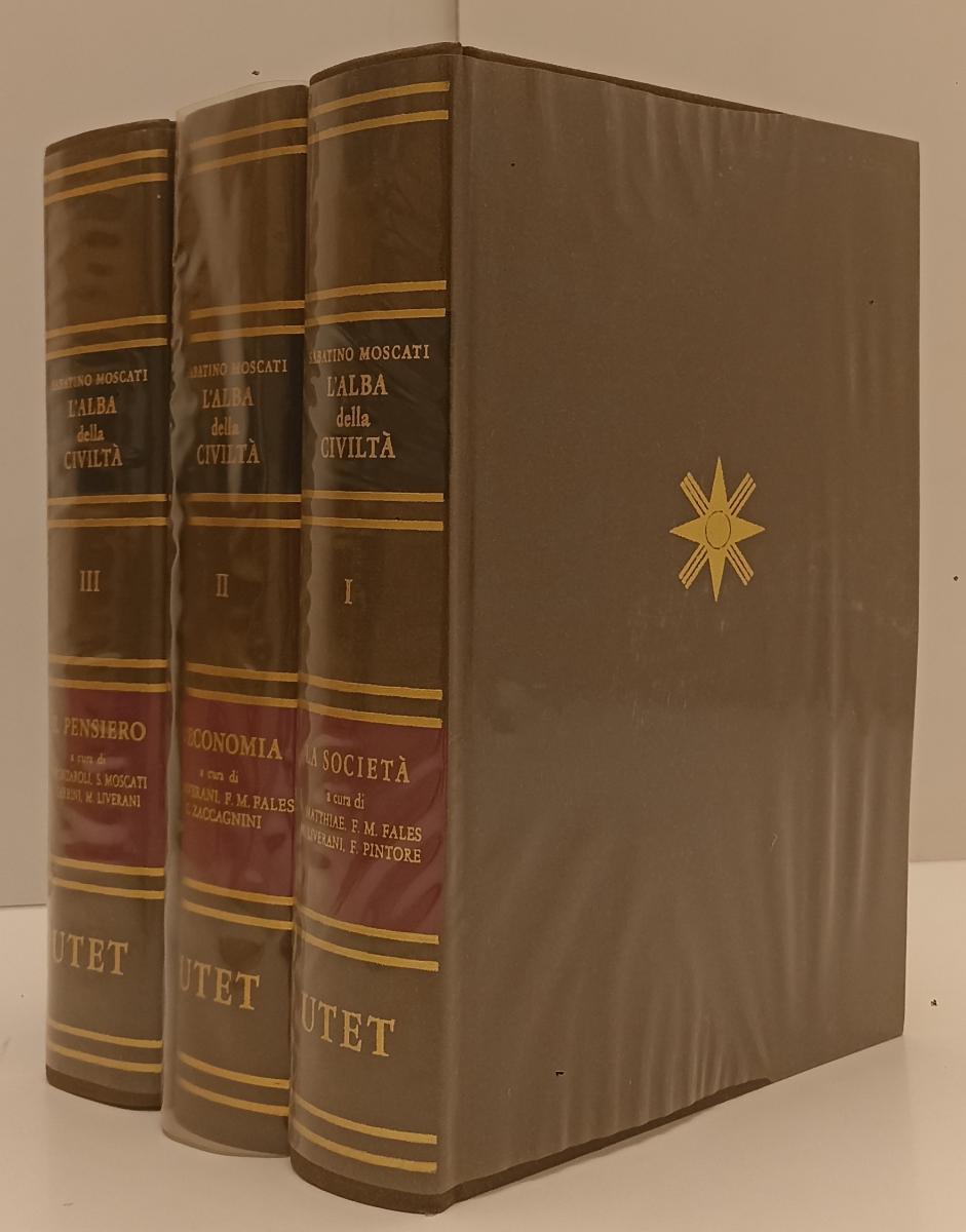 LS- L'ALBA DELLA CIVILTA' VOLUMI I/III- SANTINO MOSCATI- UTET--- 1976- CS- XFS39