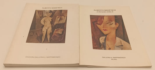 LT- CATALOGO MOSTRA ALBERTO MANFREDI REGGIO EMILIA 2 VOLUMI - MAPPAMONDO- XFS197