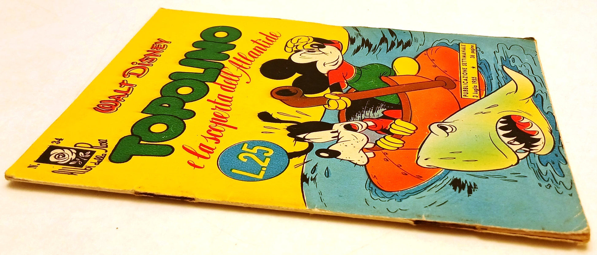 FD- ALBI DELLA ROSA N.34 TOPOLINO - WALT DISNEY - MONDADORI - 1955 - S - N25