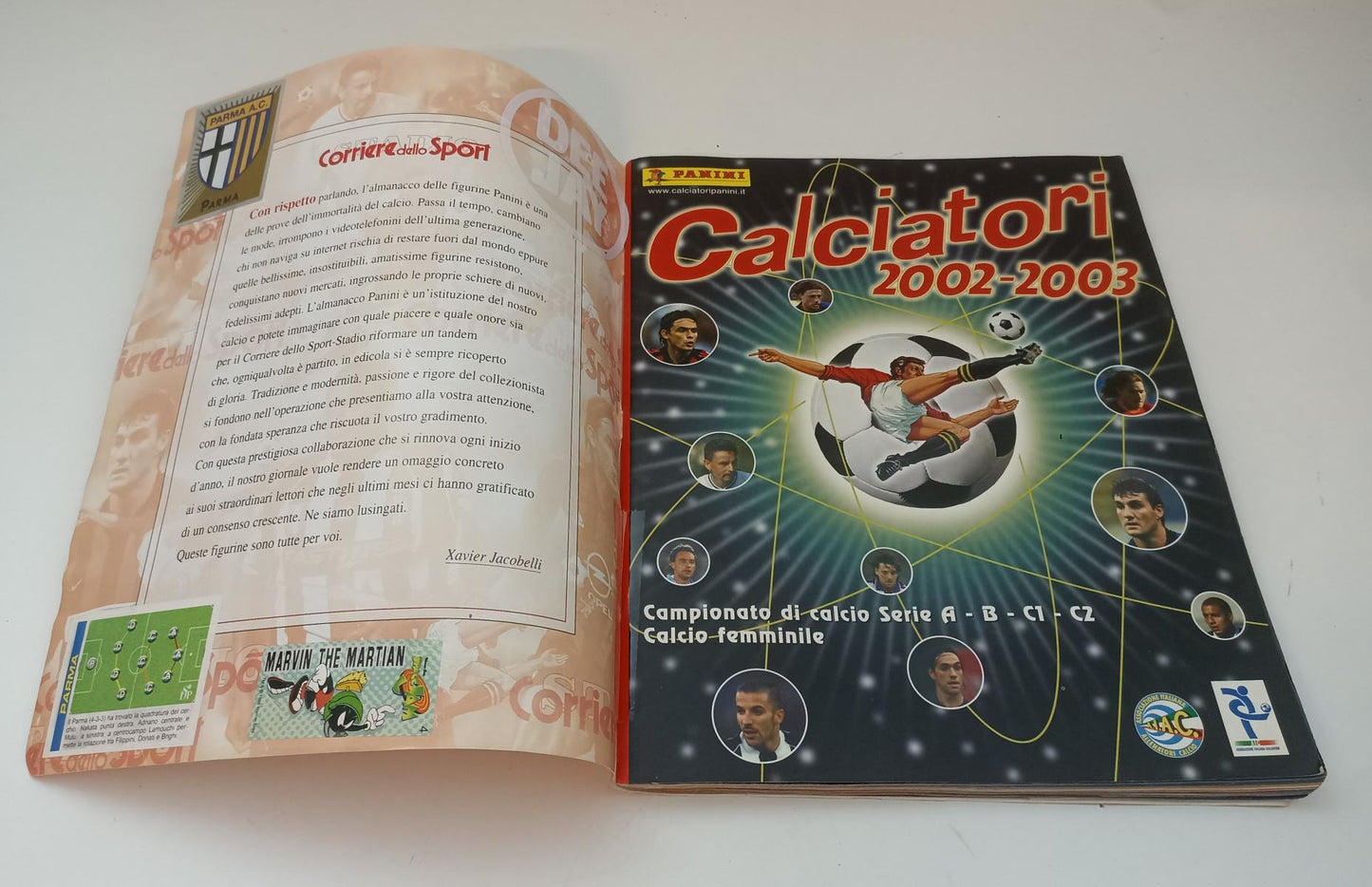AA- ALBUM SPECIALE CALCIATORI PANINI 2002/2003 CORRIERE DELLO SPORT (-21) - LBM4