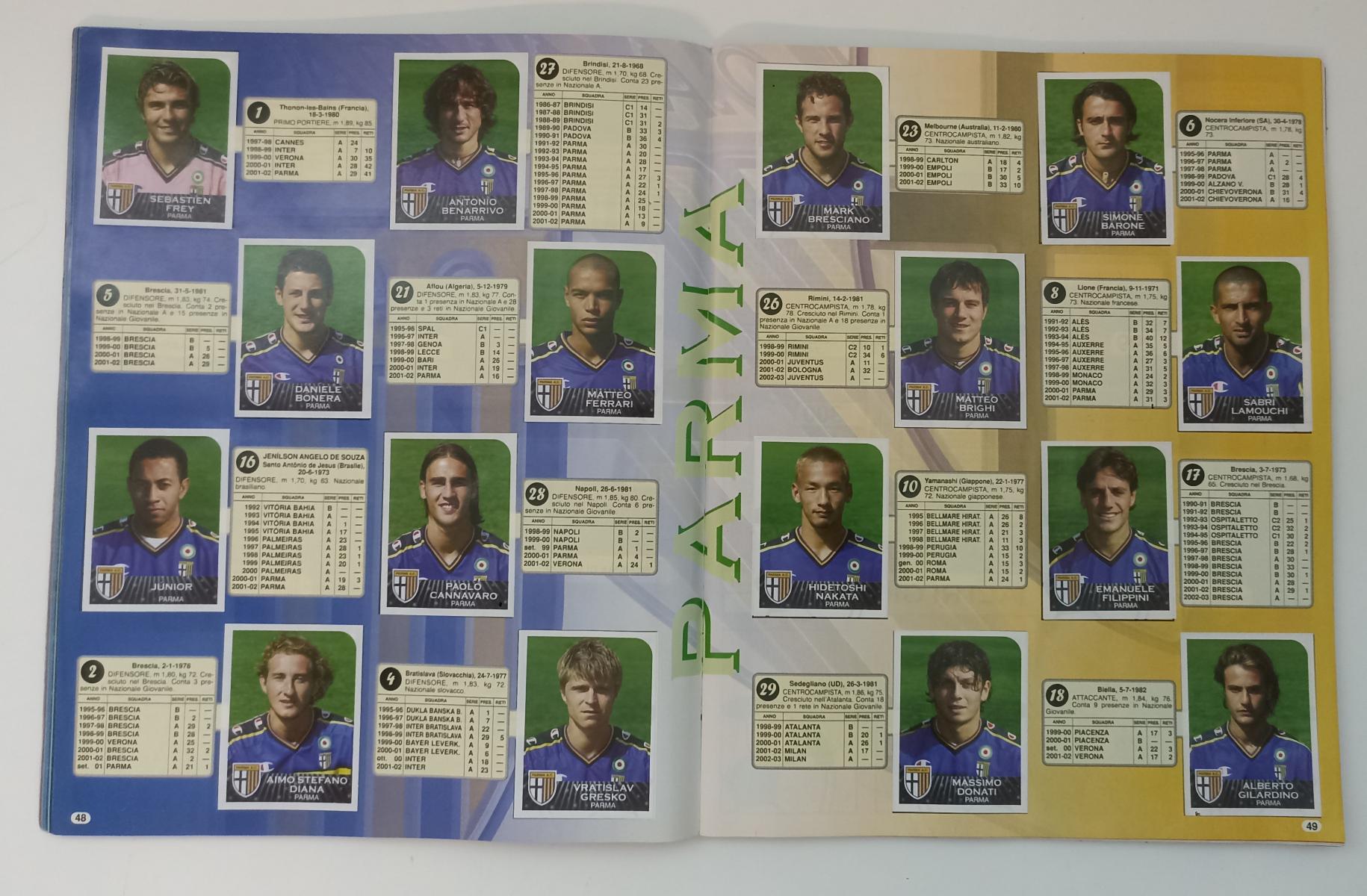 AA- ALBUM SPECIALE CALCIATORI PANINI 2002/2003 CORRIERE DELLO SPORT (-21) - LBM4