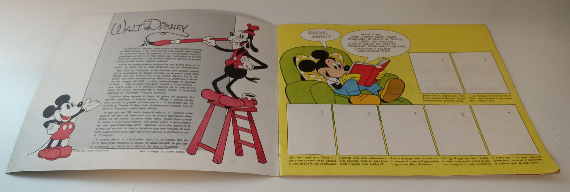 AA-  ALBUM FIGURINE WALT DISNEY PRODUCTIONS MICKEY STORY - PANINI - LBM12