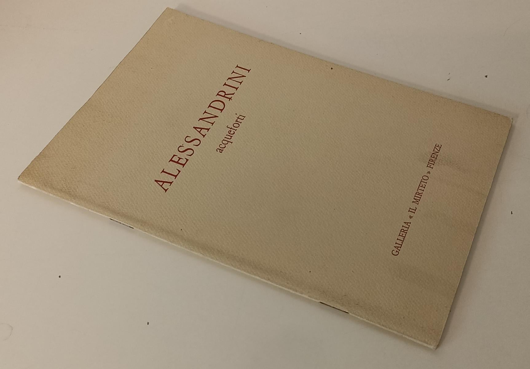 LT- ALESSANDRINI ACQUEFORTI CATALOGO MOSTRA- GALLERIA IL MIRTETO- 1980- B-XFS171