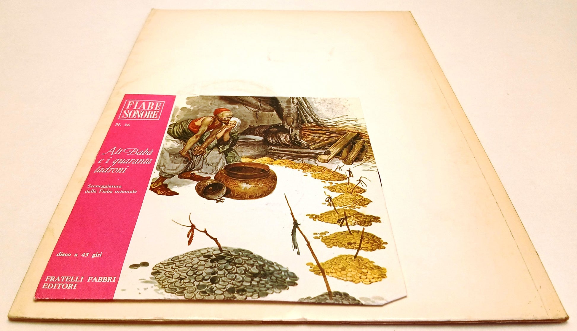 LB- FIABE SONORE N.36 ALI' BABA' E I QUARANTA LADRONI + disco - FABBRI - RVSa760