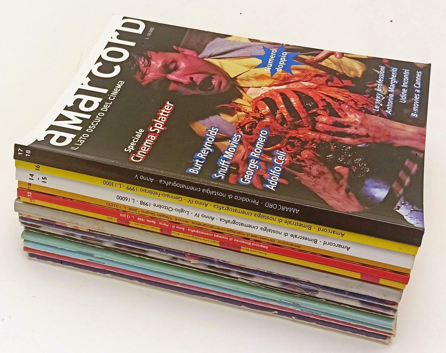 LW- RIVISTA AMARCORD IL LATO OSCURO DEL CINEMA 1/18 (16 VOLUMI) 1995/2000-YFS301