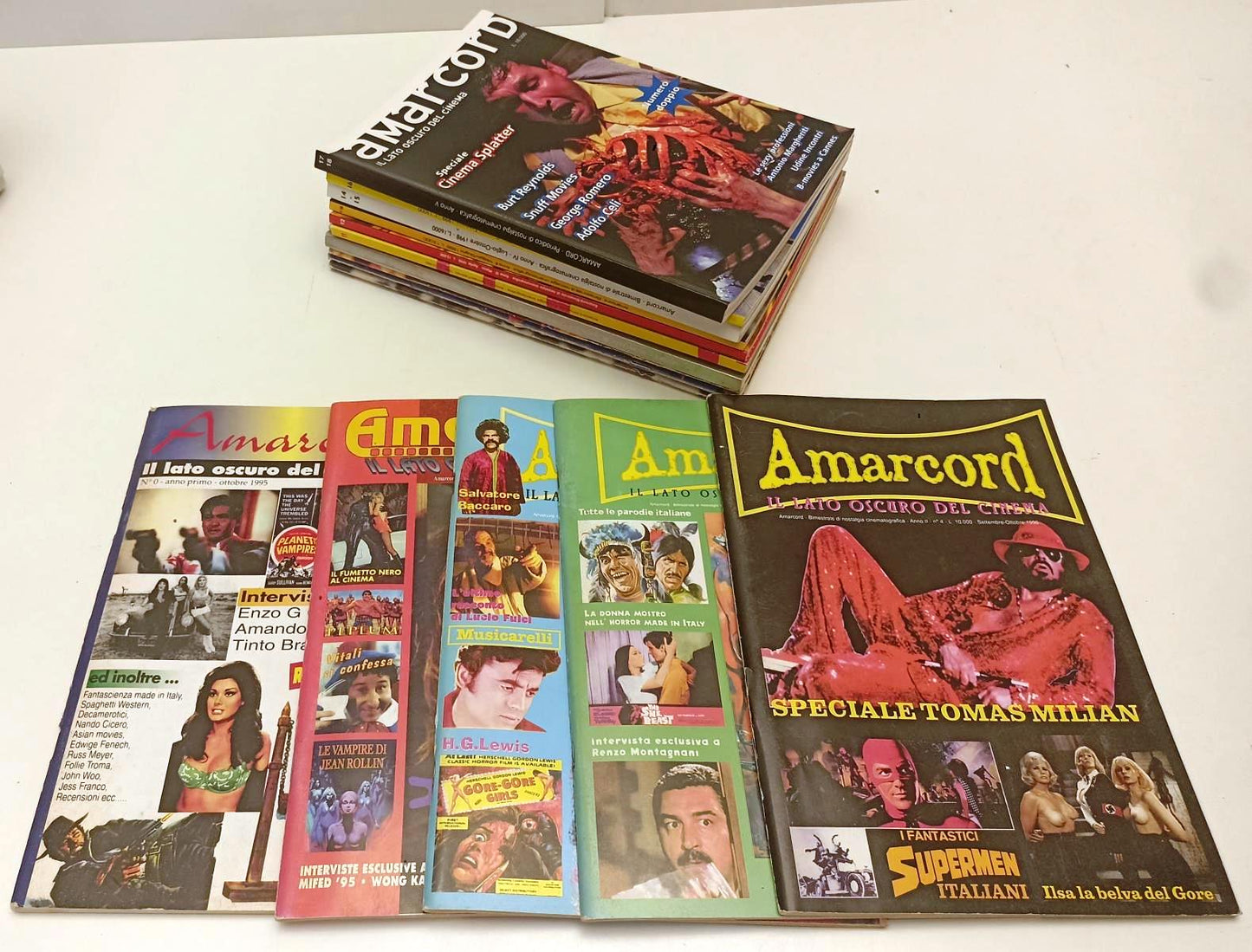 LW- RIVISTA AMARCORD IL LATO OSCURO DEL CINEMA 1/18 (16 VOLUMI) 1995/2000-YFS301