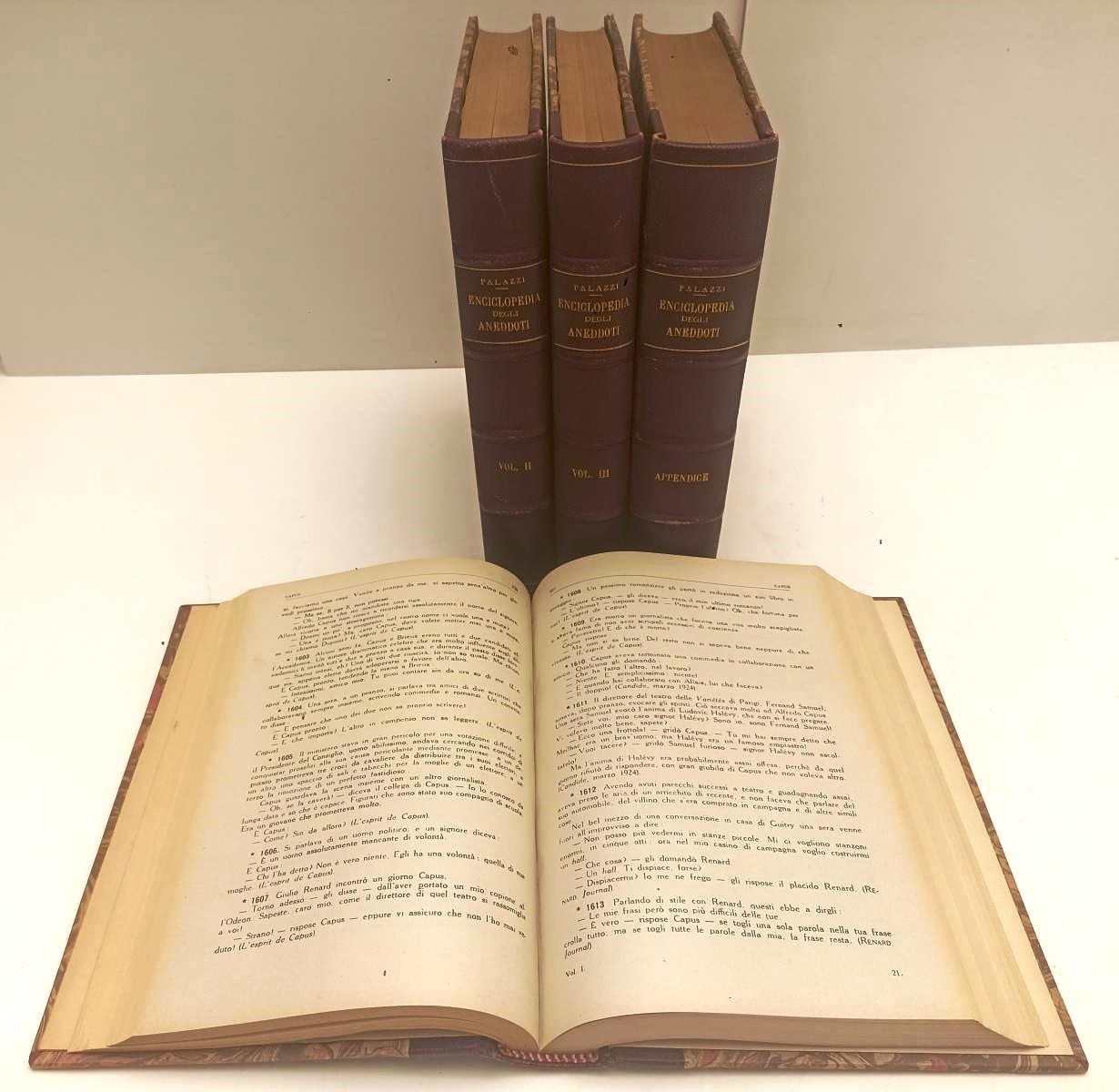 LZ- ENCICLOPEDIA DEGLI ANEDDOTI- FERNANDO PALAZZI- CESCHINA--- 1943 - C - BLCP75