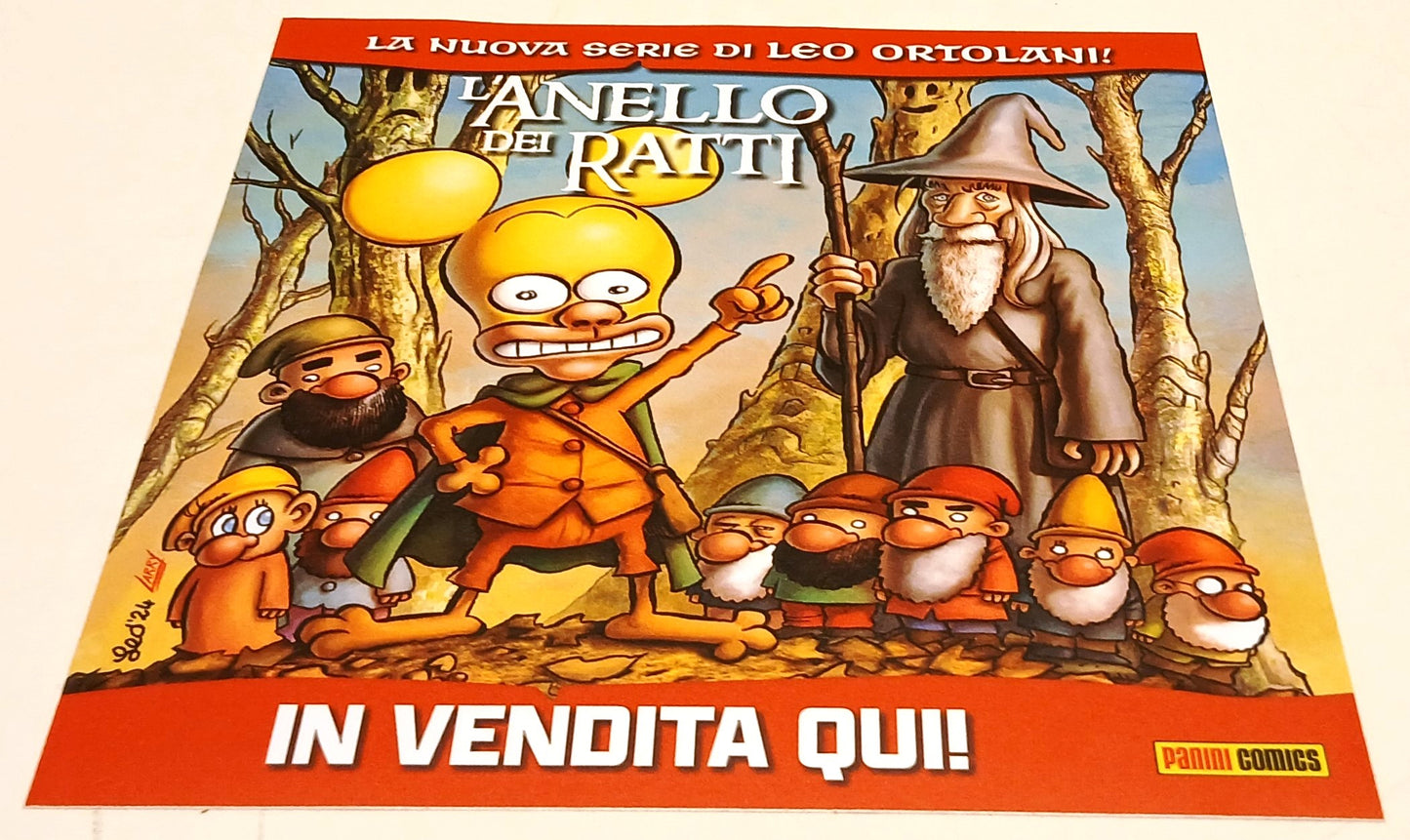 FC- ADESIVO RAT-MAN L'ANELLO DEI RATTI - LEO ORTOLANI - PANINI - 2025 - RVSa792