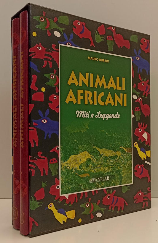 LZ- ANIMALI AFRICANI MITI E LEGGENDE 2 VOLUMI - MAURO BURZIO - VELAR - C- YFS129
