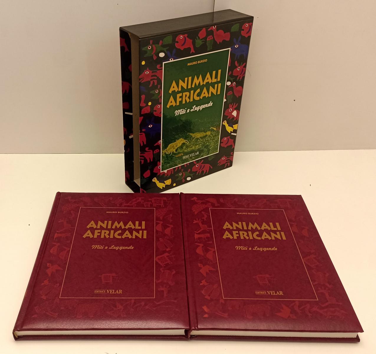 LZ- ANIMALI AFRICANI MITI E LEGGENDE 2 VOLUMI - MAURO BURZIO - VELAR - C- YFS129