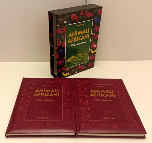 LZ- ANIMALI AFRICANI MITI E LEGGENDE 2 VOLUMI - MAURO BURZIO - VELAR - C- YFS129
