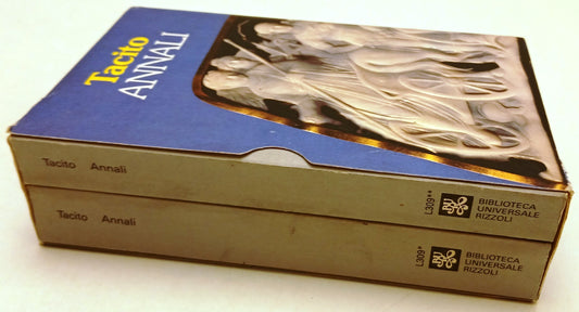LN- ANNALI COFANETTO 2 VOLUMI- TACITO- RIZZOLI- CLASSICI BUR- 1a ED.- 1981- B- XFS