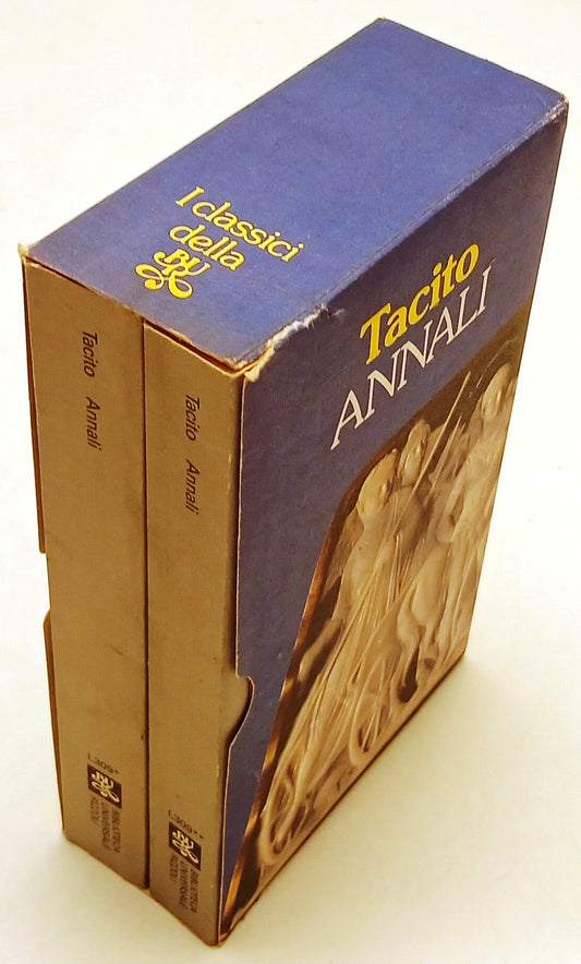 LN- ANNALI COFANETTO 2 VOLUMI- TACITO- RIZZOLI- CLASSICI BUR- 1a ED.- 1981- B- XFS