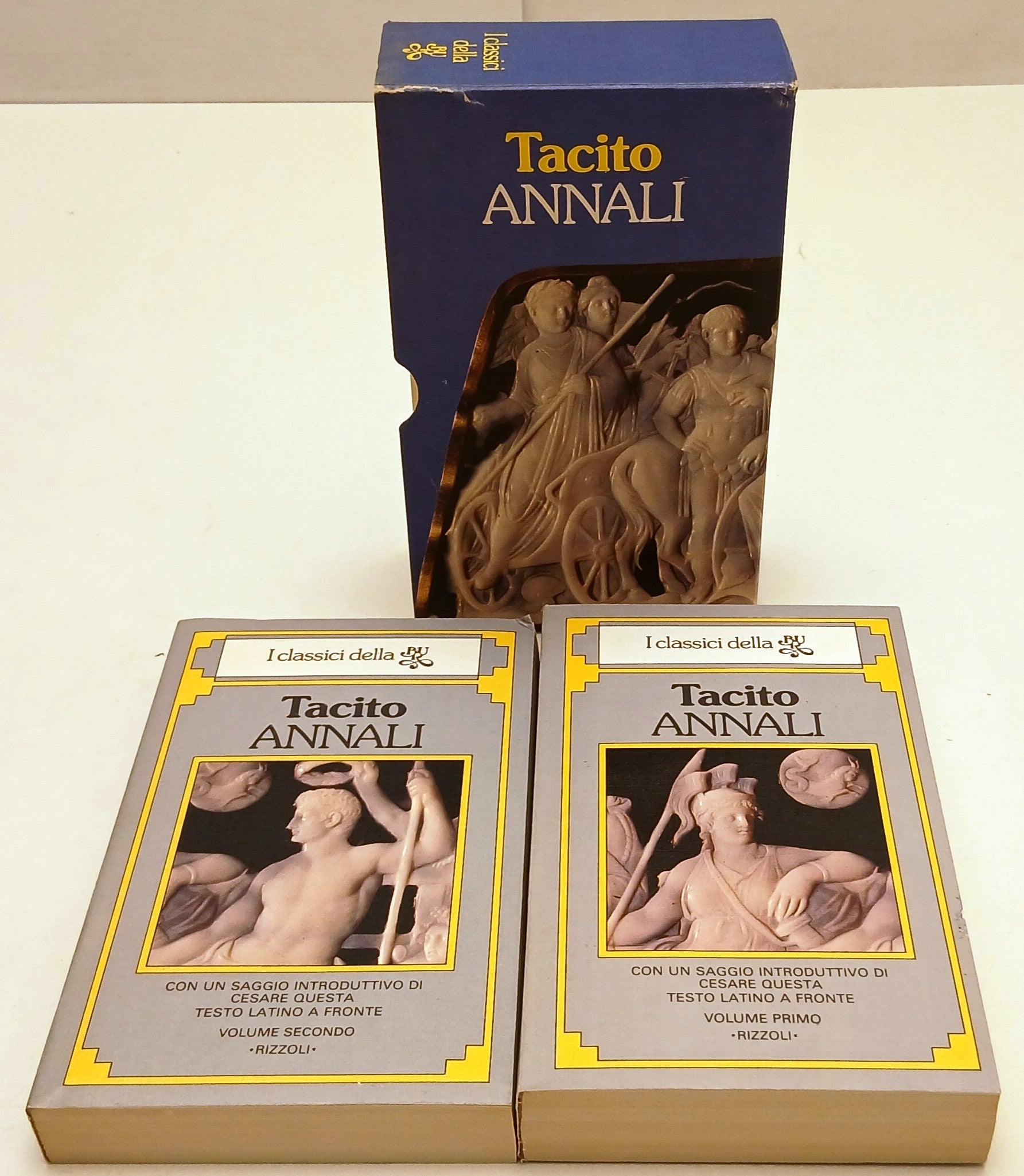 LN- ANNALI COFANETTO 2 VOLUMI- TACITO- RIZZOLI- CLASSICI BUR- 1a ED.- 1981- B- XFS