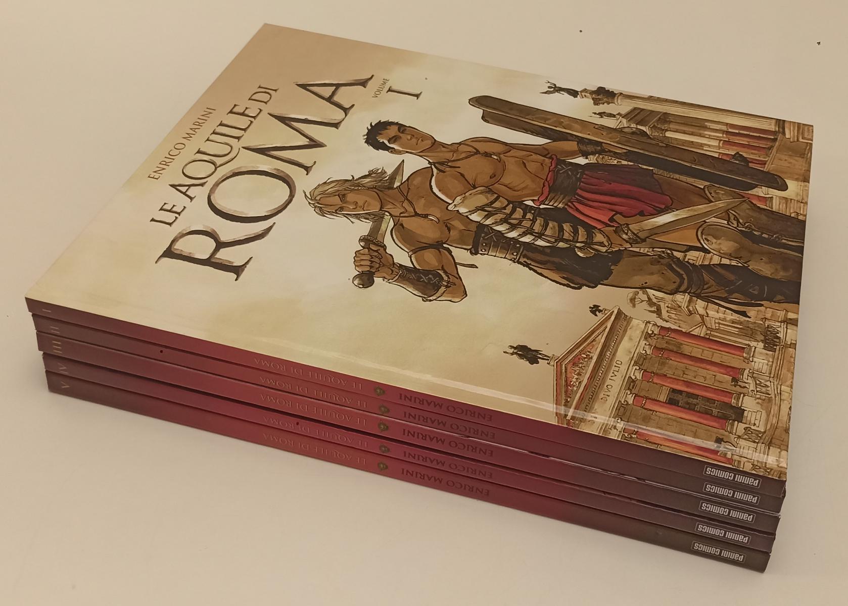 FV- LE AQUILE DI ROMA VOLUMI 1/5 - ENRICO MARINI - PANINI -- C - C24