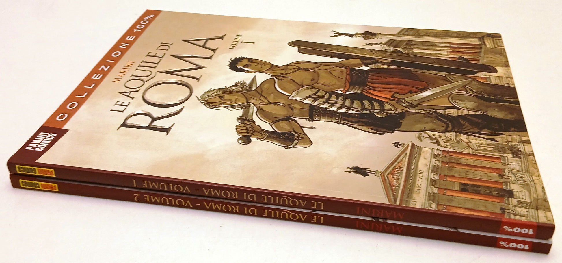 FV- LE AQUILE DI ROMA VOLUMI 1/2 - MARINI - PANINI COLLEZIONE 100%- 2011- B- M25