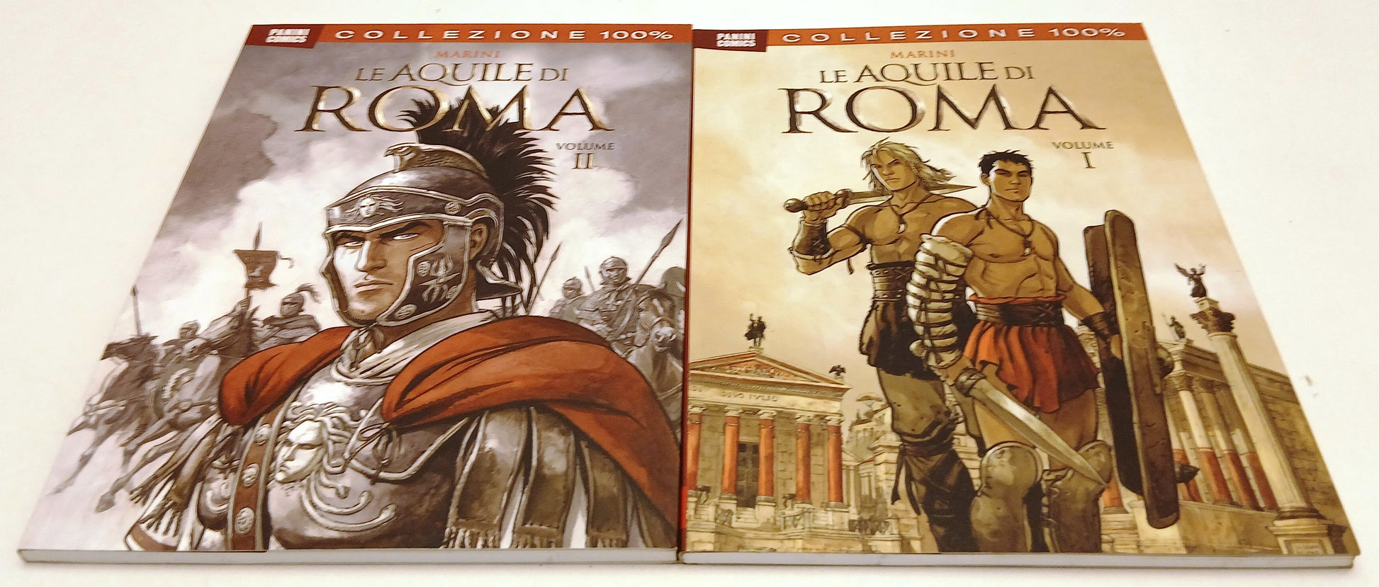 FV- LE AQUILE DI ROMA VOLUMI 1/2 - MARINI - PANINI COLLEZIONE 100%- 2011- B- M25