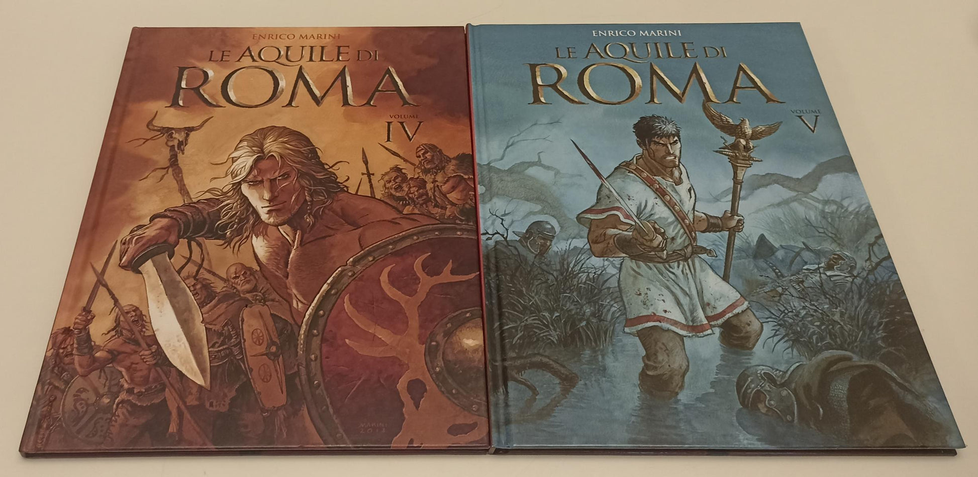 FV- LE AQUILE DI ROMA VOLUMI 1/5 - ENRICO MARINI - PANINI -- C - C24