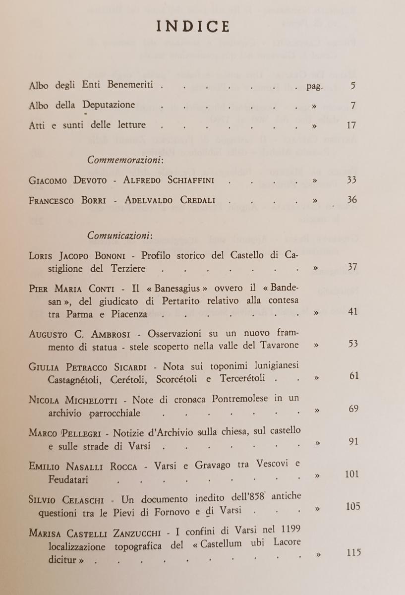 LS- ARCHIVIO STORICO PER LE PROVINCE PARMENSI IV SERIE VOL. XXIV 1972 - XFS155