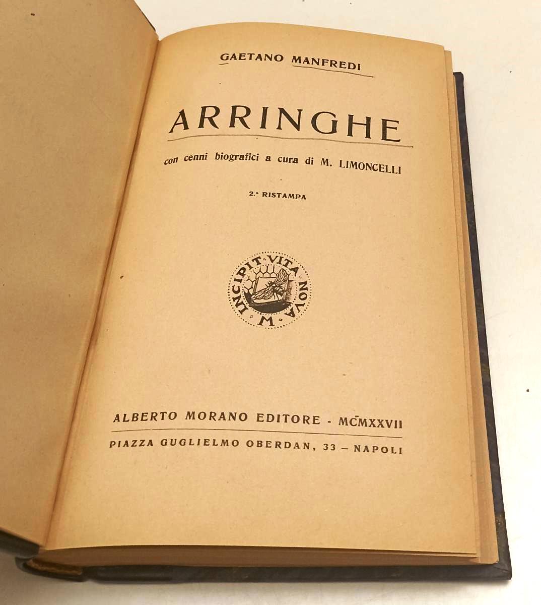 LZ- ARRINGHE - GAETANO MANFREDI - ALBERTO MORANO --- 1927 - C - XFS40