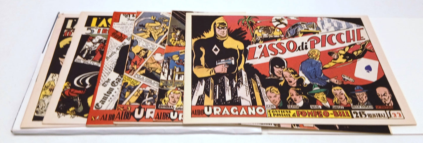 FZ- CARTELLETTA L'ASSO DI PICCHE ALBO URAGANO 1/6 ANASTATICA - LO VECCHIO - Z25