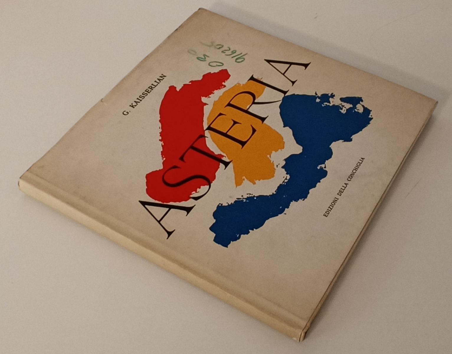 LT- ASTERIA CATALOGO - G. KAISSERLIAN - ED. DELLA CONCHIGILA--- 1967- CS- XFS171