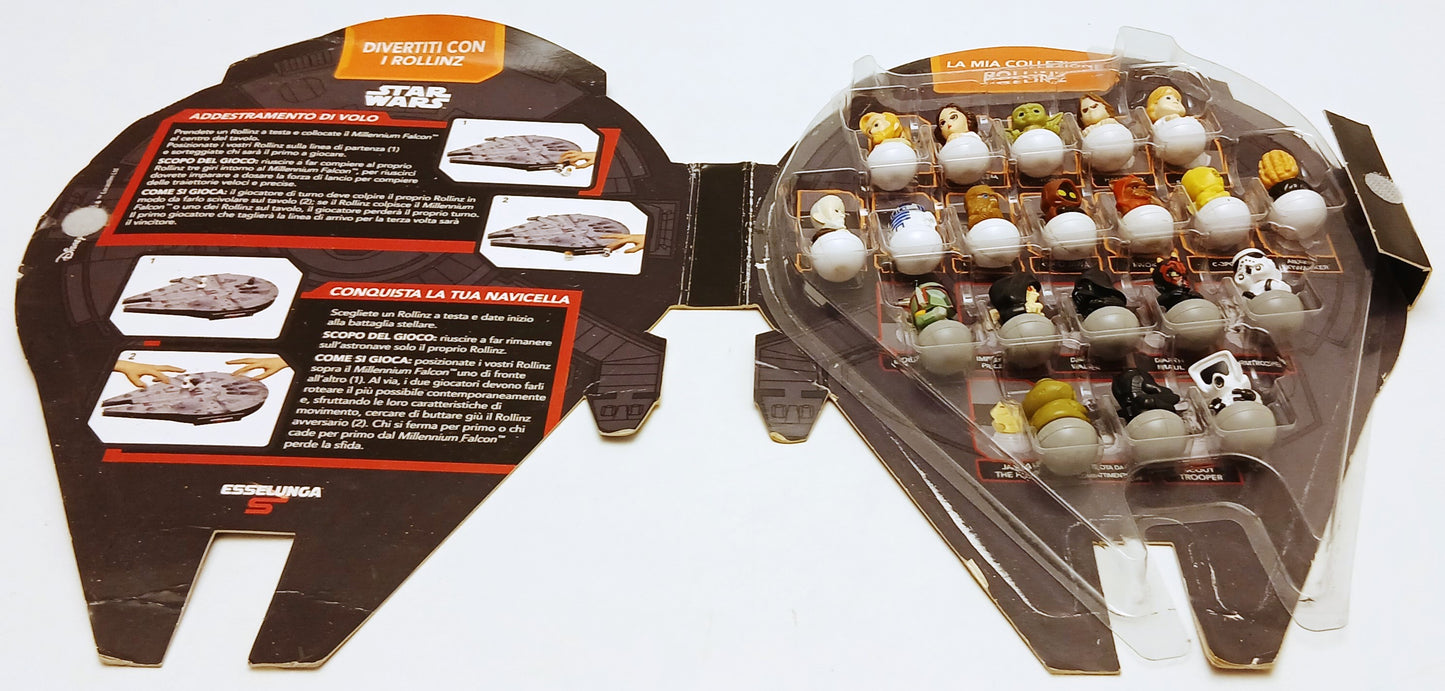 FZ- ASTRONAVE STAR WARS MILLENNIUM FALCON COMPLETA 30 ROLLINZ - ESSELUNGA - H25
