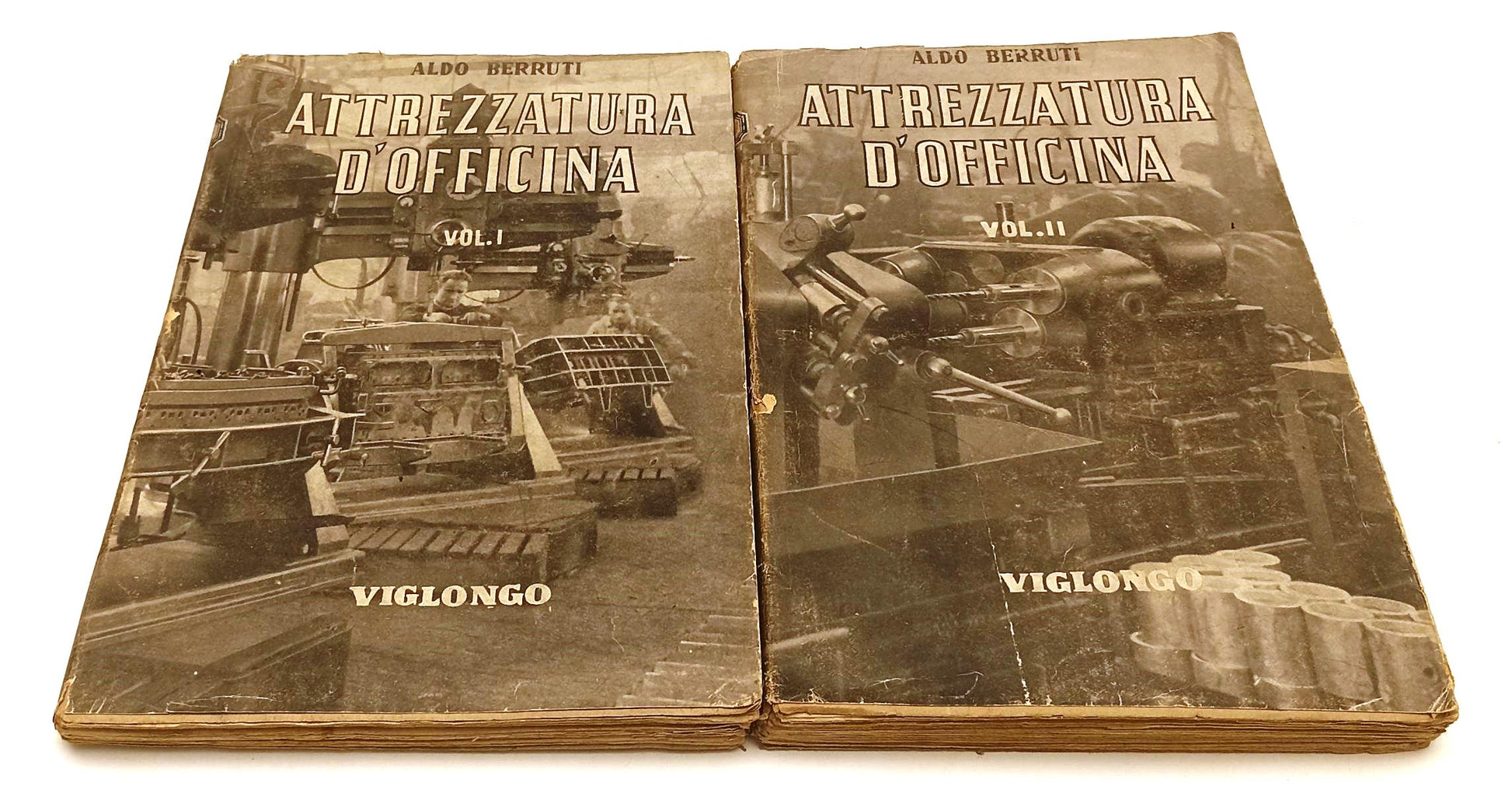 LZ- ATTREZZATURA D'OFFICINA VOLUMI I/II- ALDO BERRUTI- VIGLONGO- 1947- BS-YFS399