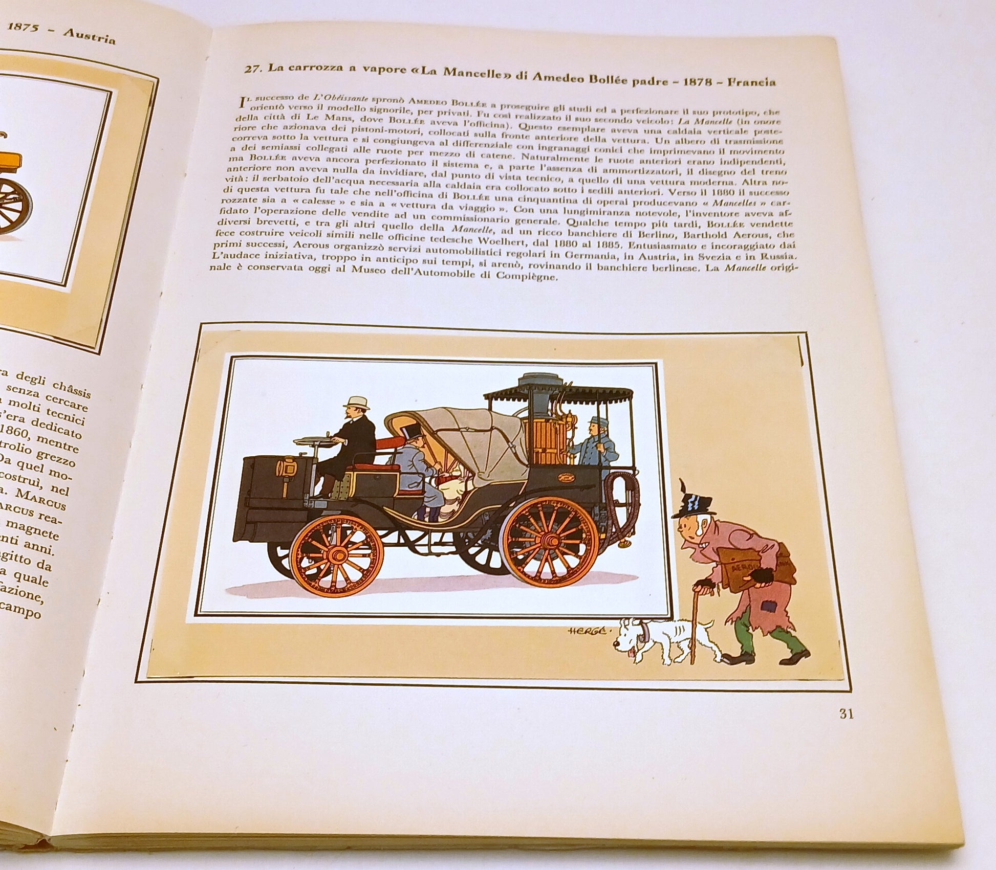LZ- ALBUM COMPLETO L'AUTOMOBILE DALLE ORIGINI AL 1900 - HERGE' - SHELL - YFS809