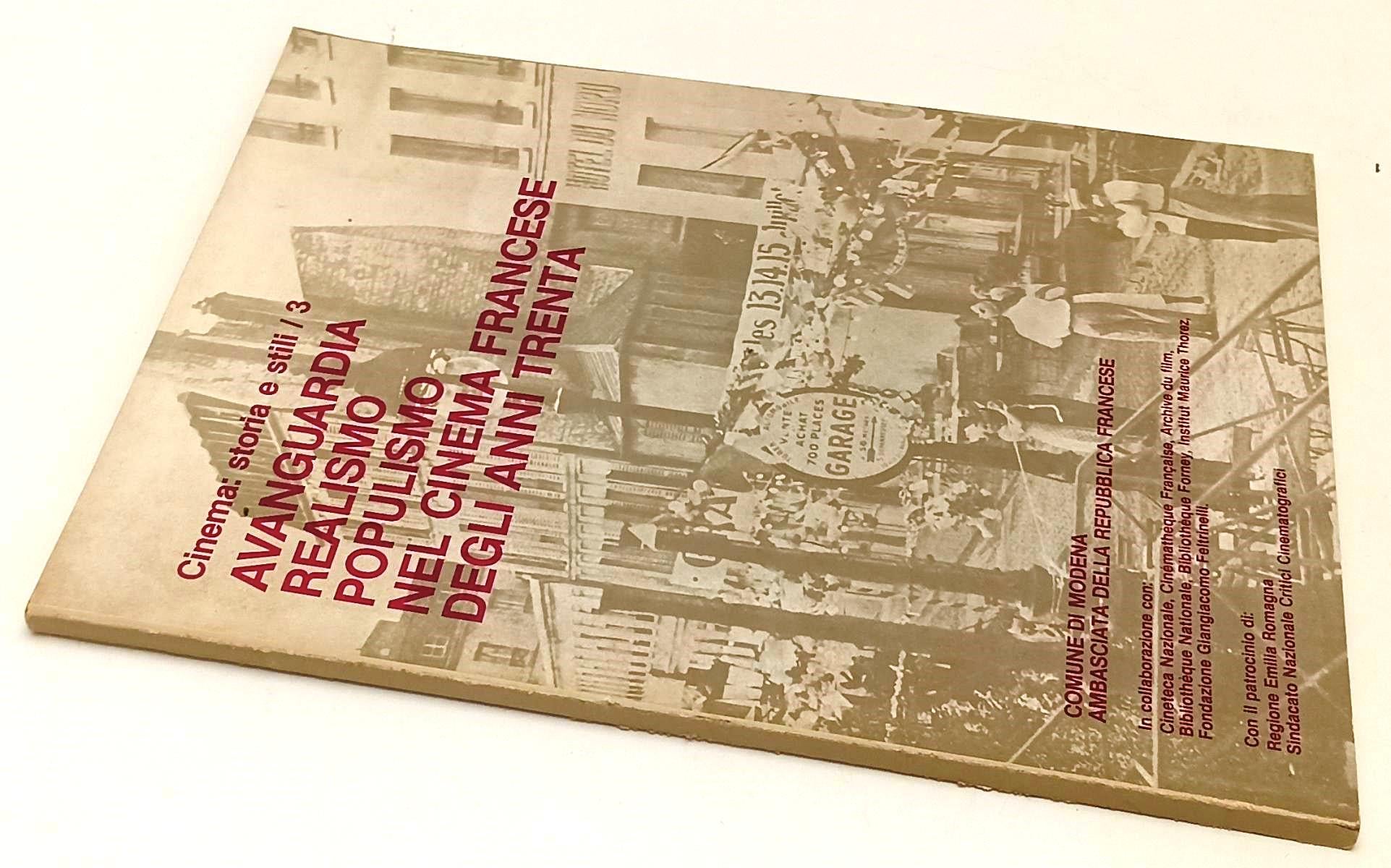 LW- CINEMA STORIA STILI/3 AVANGUARDIA REALISMO POPULISMO CINEMA FRANCESE- YFS572