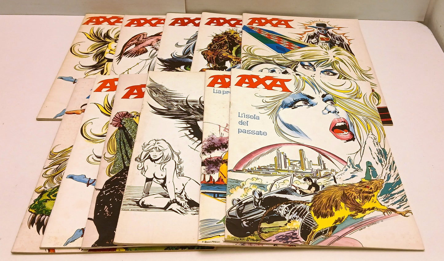 FZ- AXA 11 ALBI COLLEZIONE COMPLETA- AVENEL ROMERO BUCCIARELLI- COMICS LIBRARY- Z25
