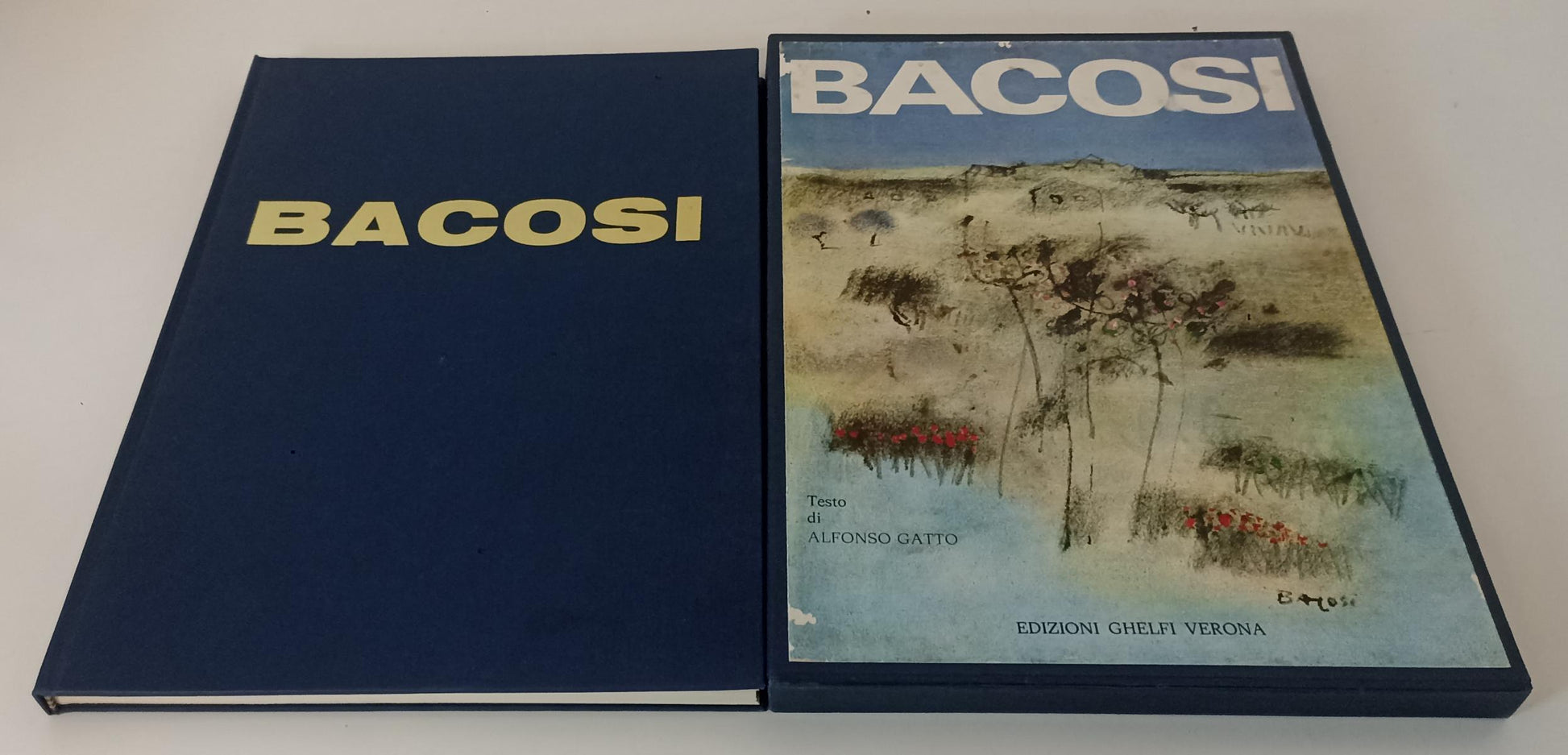 LT- BACOSI CATALOGO OPERE CARTONATO - ALFONSO GATTO - EDIZIONI GHELFI- C- XFS169