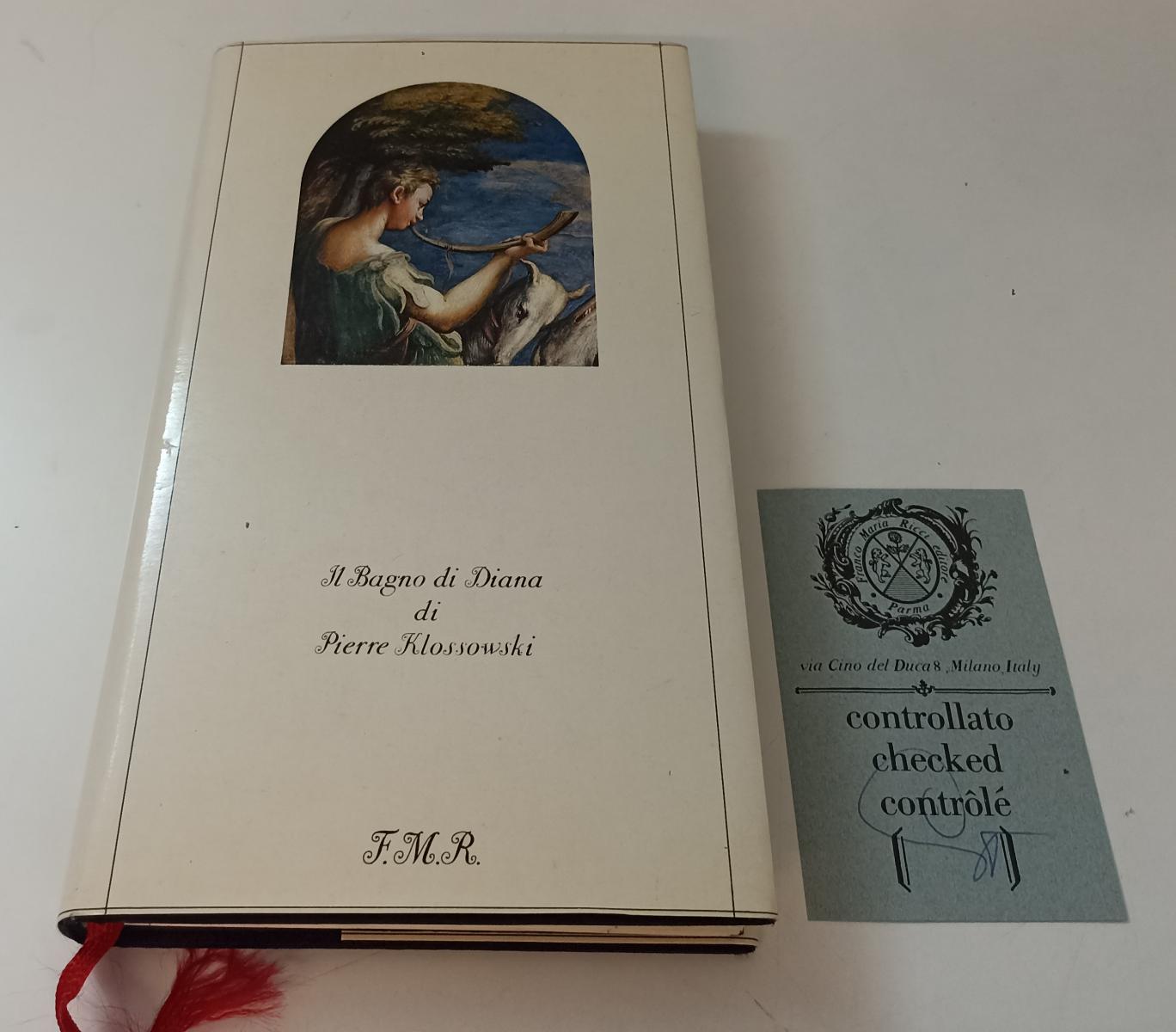 LT- IL BAGNO DI DIANA - PIERRE KLOSSOVSKI- FRANCO MARIA RICCI --- 1983 - CS- XFS