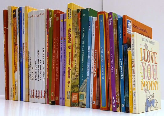 LB- LOTTO STOCK BLOCCO 38 LIBRI ILLUSTRATI PER RAGAZZI OFFERTA-- C- BLCG1