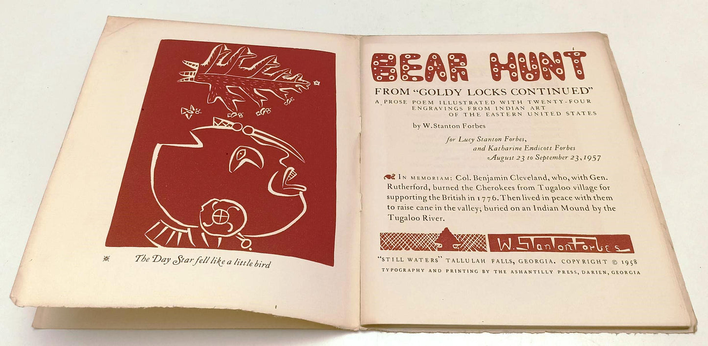 LB- BEAR HUNT FROM GOLDY LOCKS CONTINUED- STANTON FORBES- WATERS- 1958- S- XFS92