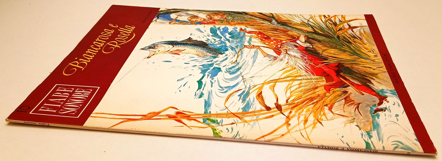 LB- FIABE SONORE N.10 BIANCAROSA E ROSELLA + disco 45 giri - FABBRI - RVSa743