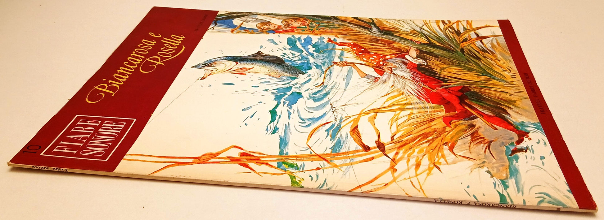 LB- FIABE SONORE N.10 BIANCAROSA E ROSELLA + disco 45 giri - FABBRI - RVSa743