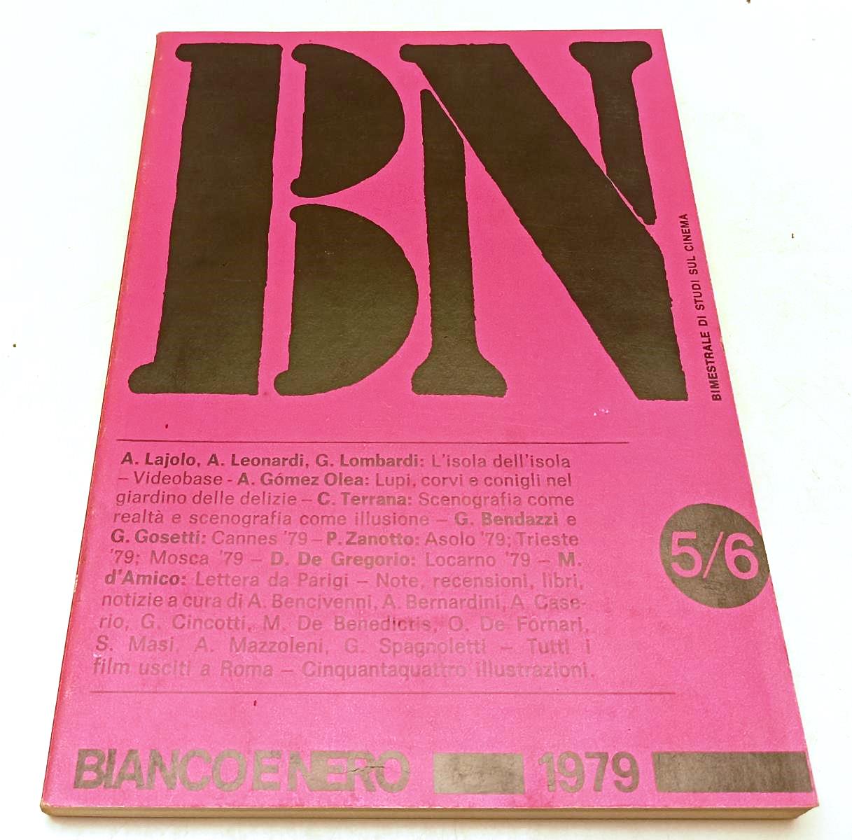 LW- BN BIANCO E NERO 1/6 XL 1979 ANNATA COMPLETA - STUDI SUL CINEMA - YFS313