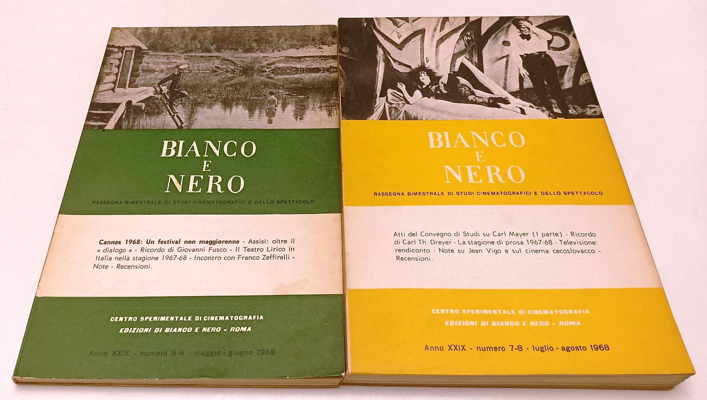 LW- BIANCO E NERO 1/12 ANNATA COMPLETA XXXIX 1968- STUDI CINEMATOGRAFICI- YFS310
