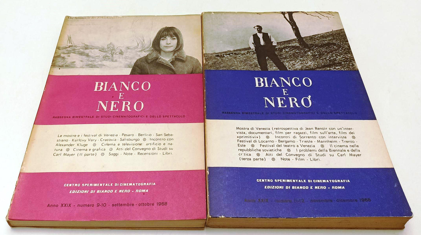 LW- BIANCO E NERO 1/12 ANNATA COMPLETA XXXIX 1968- STUDI CINEMATOGRAFICI- YFS310