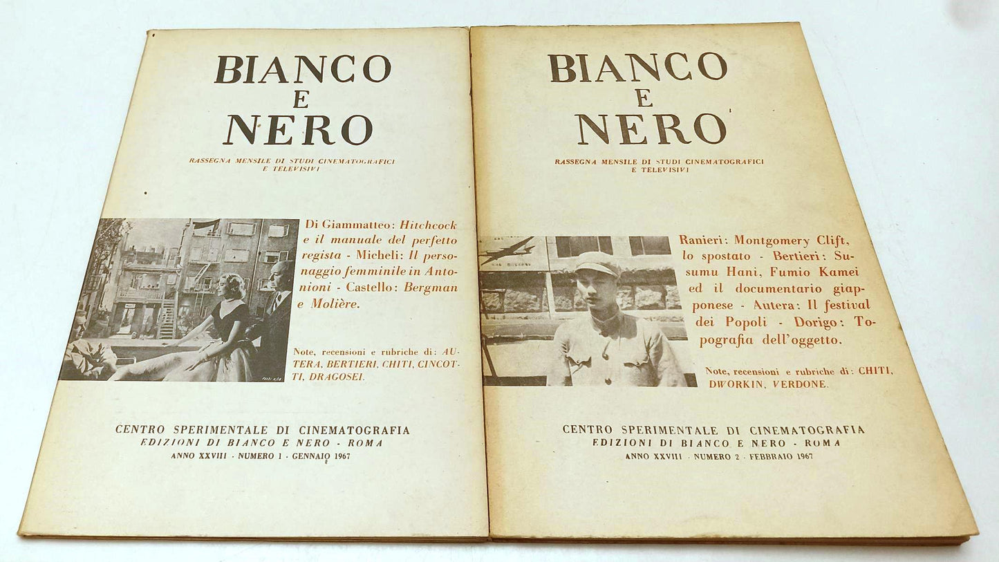 LW- BIANCO E NERO 1/12 ANNATA COMPLETA XXXVIII 1967 STUDI CINEMATOGRAFICI YFS310