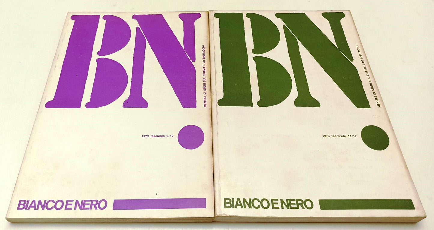 LW- BN BIANCO E NERO 1/12 ANNATA COMPLETA CINEMA - CARMELO BENE - 1973 - YFS313