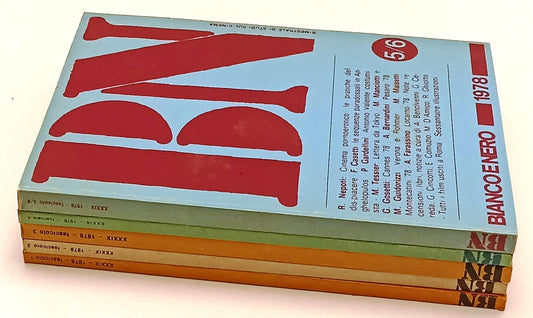 LW- BN BIANCO E NERO 1/6 XXXIX 1978 ANNATA COMPLETA STUDI SUL CINEMA - YFS313