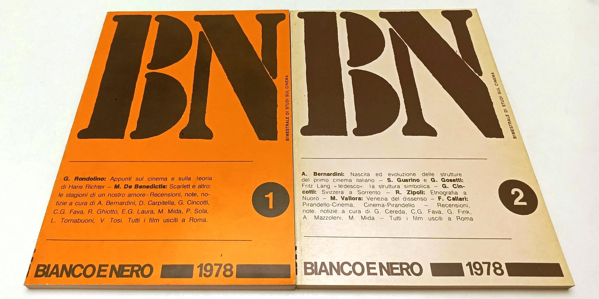 LW- BN BIANCO E NERO 1/6 XXXIX 1978 ANNATA COMPLETA STUDI SUL CINEMA - YFS313