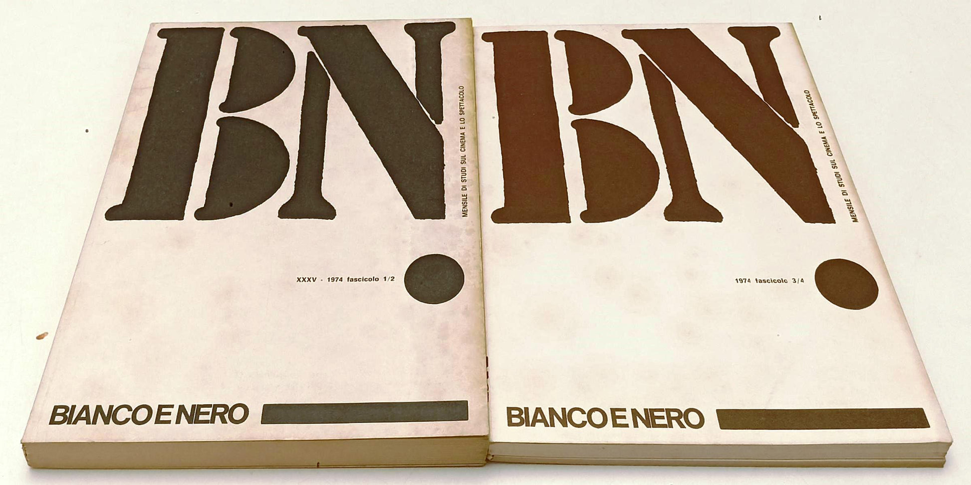 LW- BN BIANCO E NERO 1/12 XXXV 1974 ANNATA COMPLETA CINEMA SPETTACOLO - YFS313