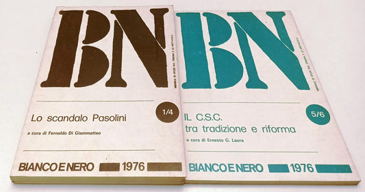 LW- BN BIANCO E NERO 1/6 XXXVII 1976 ANNATA COMPLETA CINEMA PASOLINI - YFS313